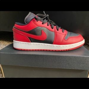 Black and red Jordan 1